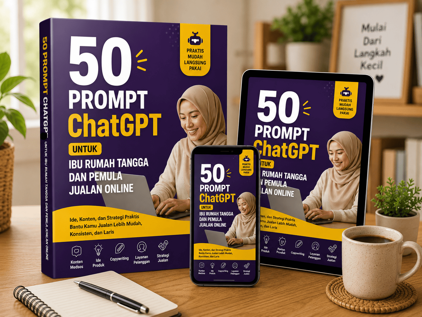 50 Prompt Chat GPT Ibu Rumah Tangga dan Pemula Jualan Online
